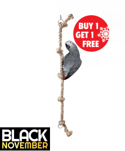 85cm Sisal Tarzan Climbing Rope Parrot Toy - Large - BOGOF